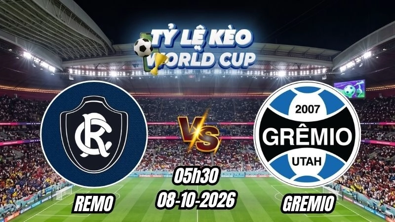 Soi kèo nhà cái trận Remo vs Gremio 05h30 - 08/10/2026